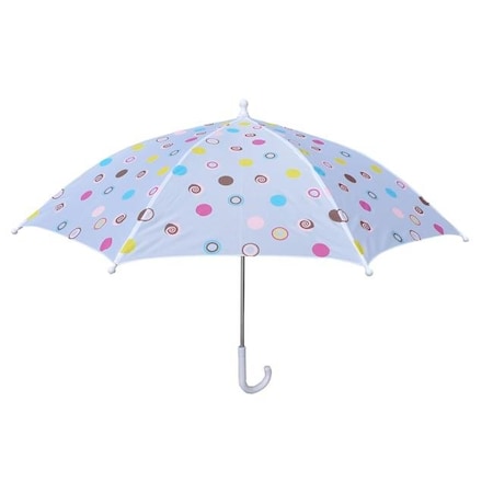 Foxfire Foxfire FOX-602-80 Childrens White Polka Dots Umbrella - Size 1 FOX-602-80